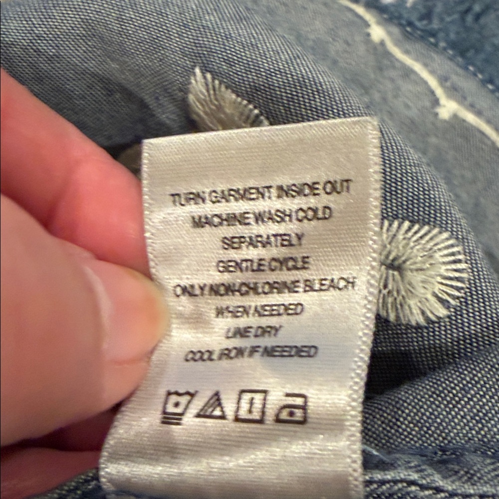 John Mark Allover Embroidered Pullover Top - Plus - Indigo Boho Casual - Picture 8 of 8